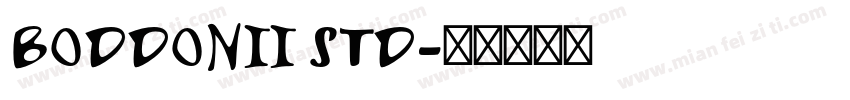 BODDONII STD字体转换